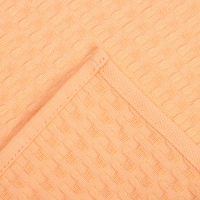 Набор кухонных полотенец Доляна, цвет коралловый, 35х60см-2шт, 100% хл, вафля, 220 гр/м2