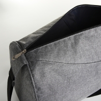 Сумка спортивная на молнии, регулируемый ремень, средний размер, цвет серый