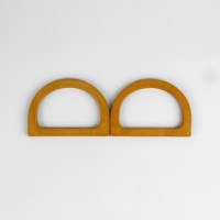 Ручки для сумки деревянные, 11,7 &times; 8,2 см, 2 шт, цвет коричневый