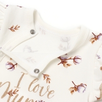 Комбинезон детский с закрытыми ножками, цвет белый, рост 62