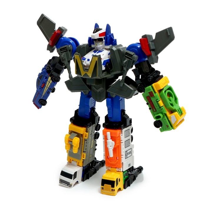 Робот &laquo;Воин&raquo;, трансформируется, собирается из 5 машинок
