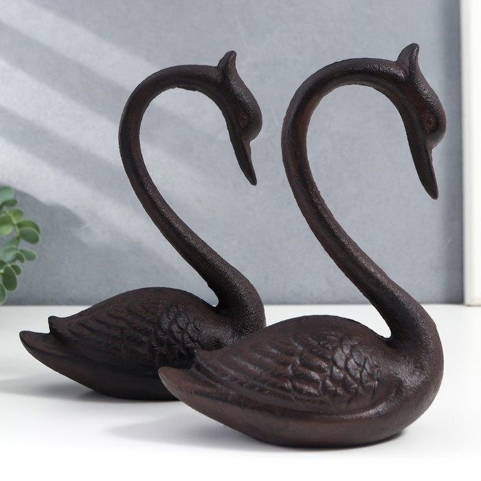 Сувенир чугун Сувенир чугун "Два лебедя" набор 2 шт 20х8х15 см