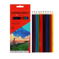 Карандаши 12цв Красин "Приключения", шестигран, карт/уп, европодвес Карандаши 12цв Красин "Приключения", шестигран, карт/уп, европодвес