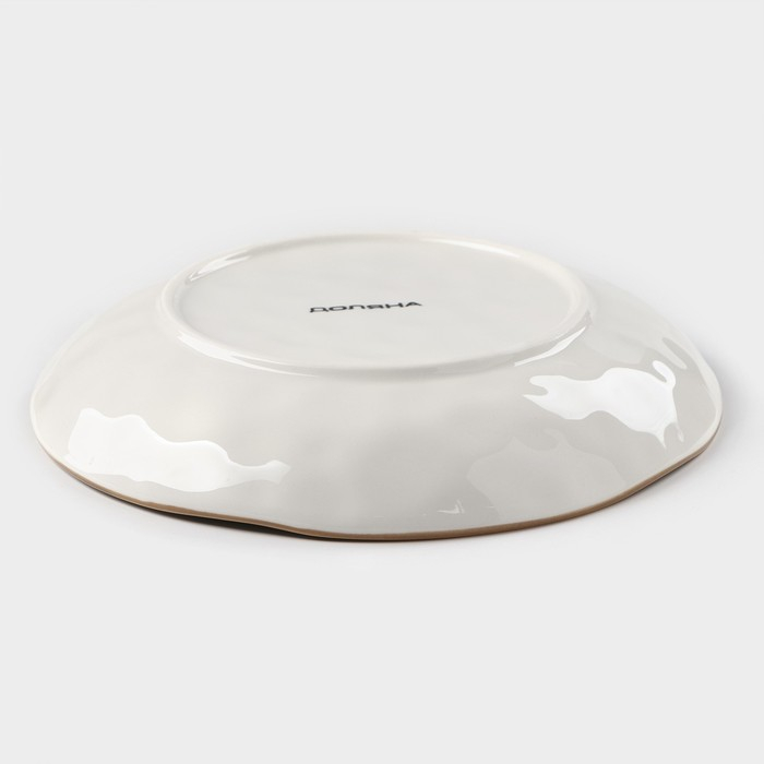 Тарелка глубокая фарфоровая Доляна &laquo;Космос&raquo;, 550 мл, d=21,5 см, цвет белый