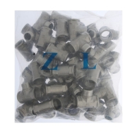 Тройник ZEIN engr, 1/2", внутренняя/наружная/внутренняя резьба, нержавеющая сталь