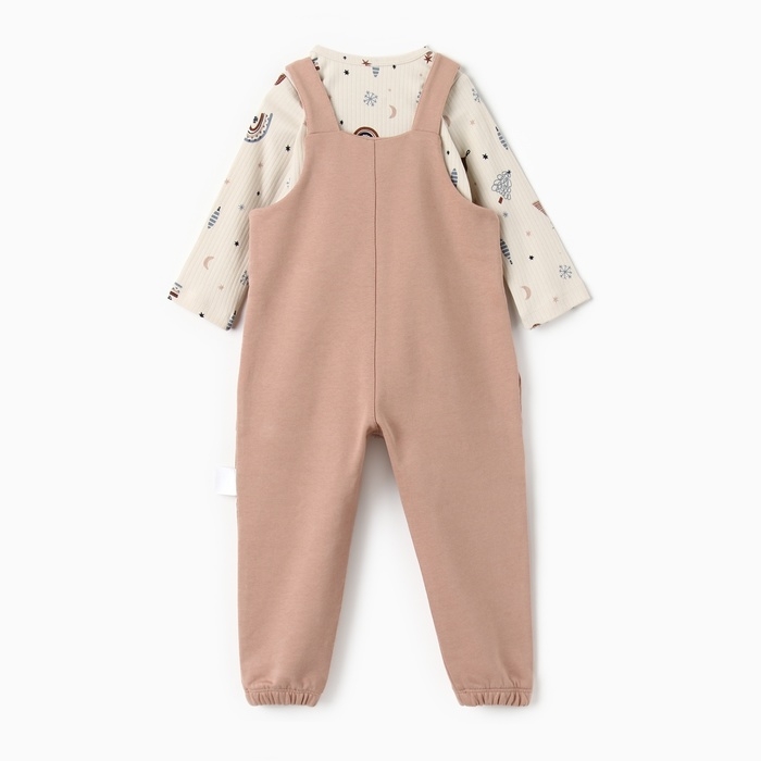 Набор  (боди и комбинезон) Крошка Я "Новогодние игрушки", рост 74-80 см