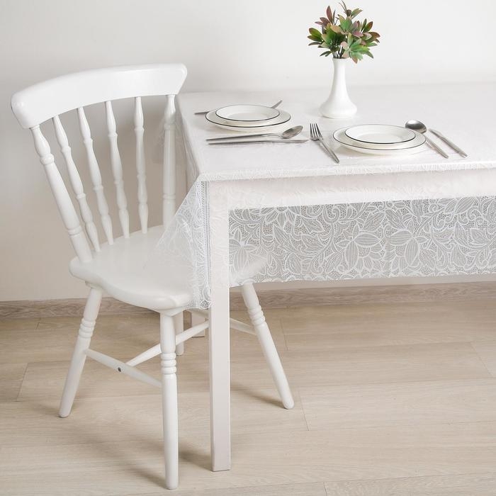Скатерть без основы многоразовая &laquo;Ажур&raquo;, 110&times;120 см, цвет прозрачный