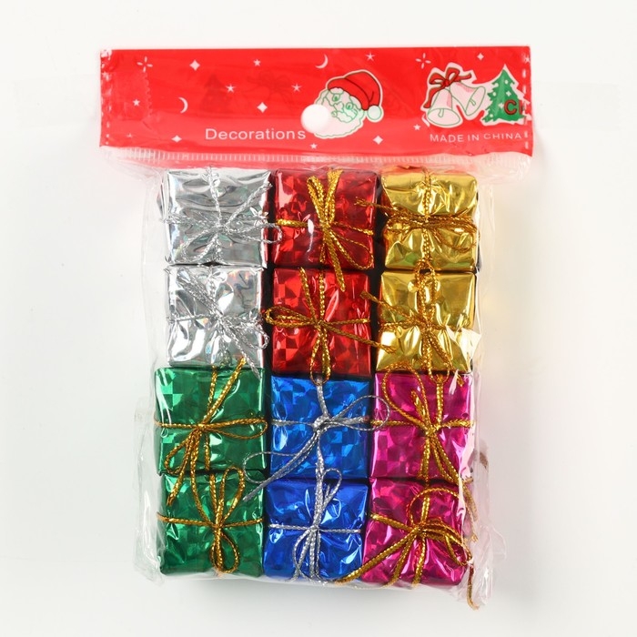 Новый год: Ёлочные игрушки новогодние &laquo;Подарки&raquo;, МИКС