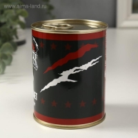 Носки в банке "Настоящему мужику" (внутри носки мужские, цвет чёрный)