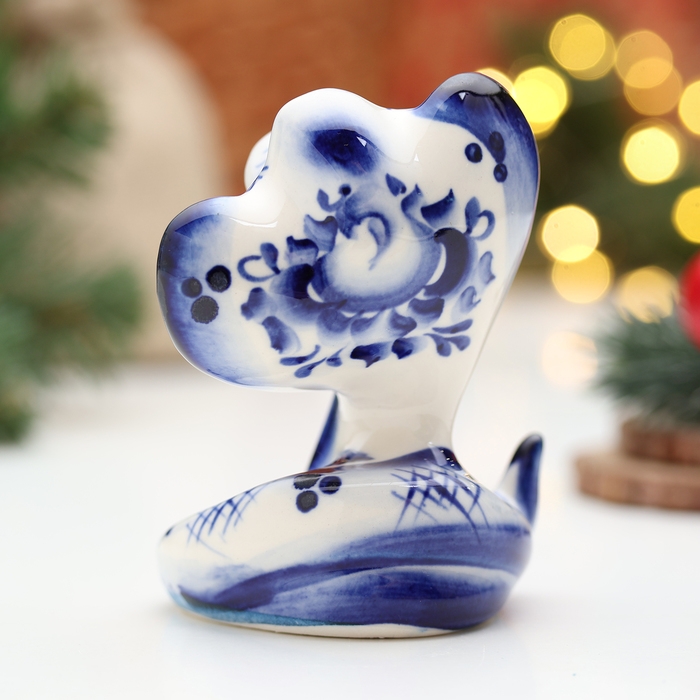 Сувенир "Змея Соня", гжель, 9,5 см
