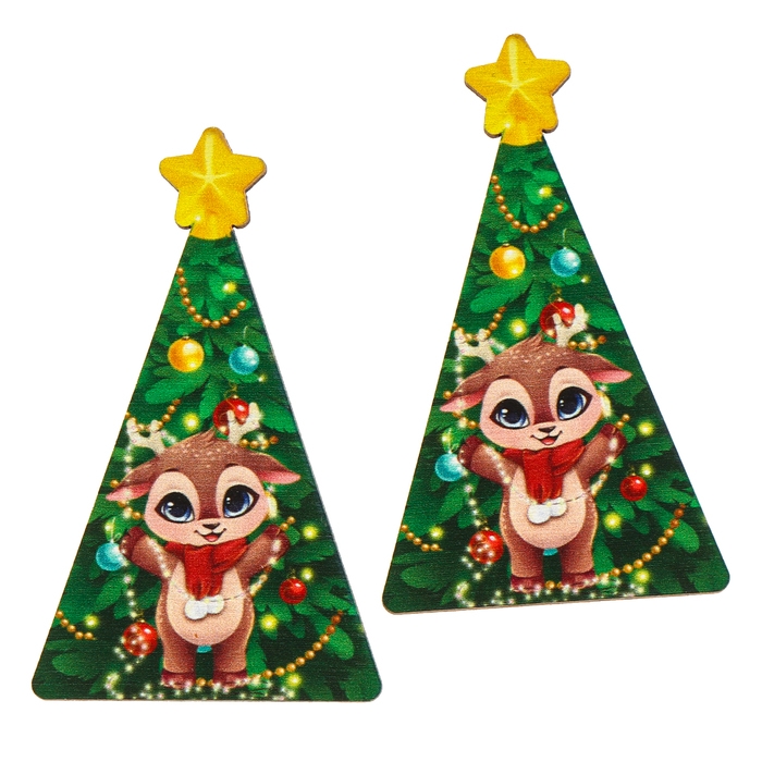 Новогодняя настольная игра &laquo;Новый год! Мемори ёлочки&raquo;