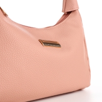 Сумка женская на молнии, цвет розовый