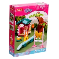 Конструктор Розовая мечта &laquo;Площадка для дрессировки&raquo;, 91 деталь