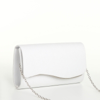 Сумка-клатч на магните, цвет белый