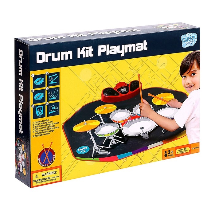 Музыкальный коврик «Барабанная установка», 78 × 60 см Музыкальный коврик «Барабанная установка», 78 × 60 см