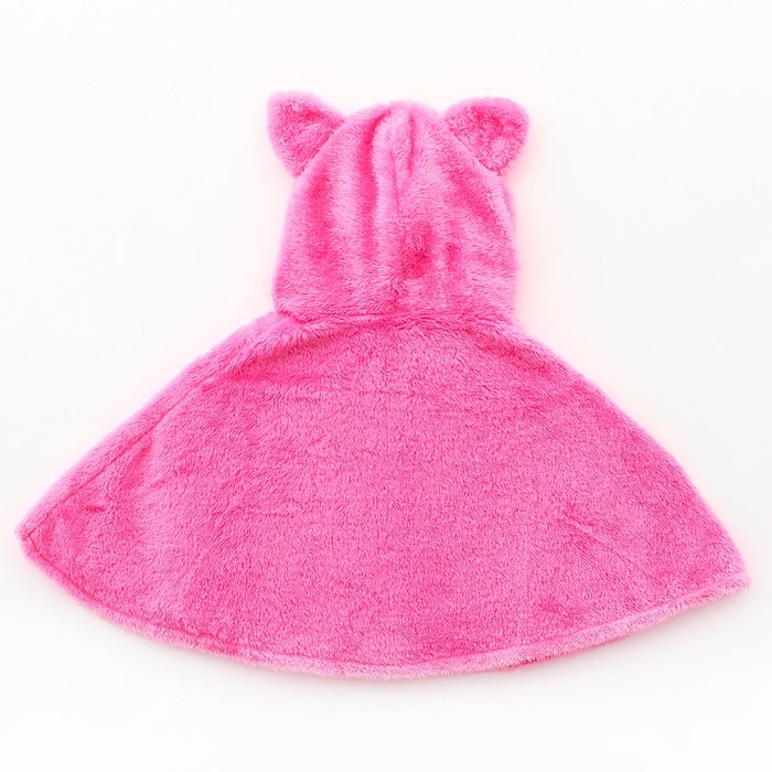 Карнавальная накидка &laquo;Хрюшка&raquo;, рост 104-128 см, розовый