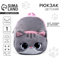 Рюкзак детский &laquo;Котик&raquo;, 25х21 см