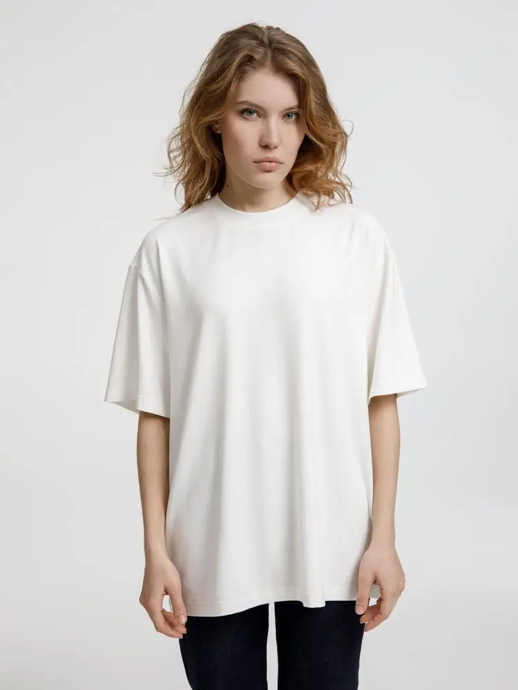 Футболка оверсайз унисекс Lavinia, белая, размер M/L