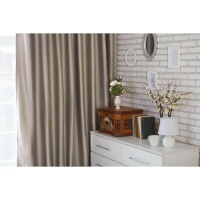 Штора портьерная «Этель» 250×265 см, двусторонний блэкаут, цвет Серебряный, пл. 240 г/м², 100% п/э Штора портьерная «Этель» 250×265 см, двусторонний блэкаут, цвет Серебряный, пл. 240 г/м², 100% п/э