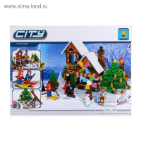 Конструктор &laquo;Рождественский парк&raquo;, 812 деталей