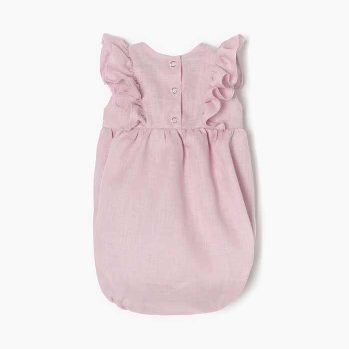 Боди с рюшей Крошка Я Linen , р. 80-86, сиреневый