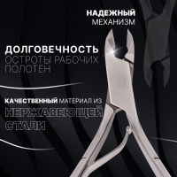 Кусачки маникюрные для кутикулы «Premium», 10,2 см, длина лезвия - 6 мм, на блистере, цвет серебристый Кусачки маникюрные для кутикулы «Premium», 10,2 см, длина лезвия - 6 мм, на блистере, цвет серебристый