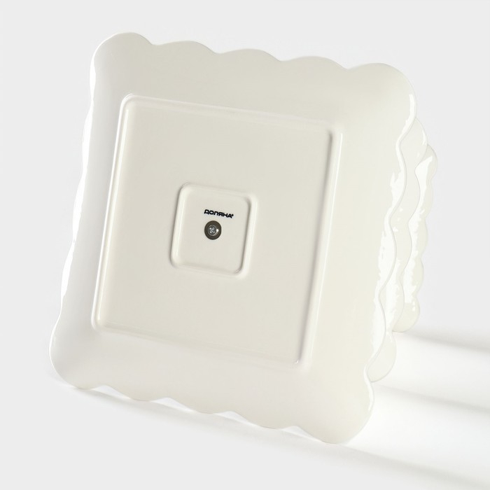 Этажёрка Фруктовница Доляна &laquo;Сьюзен&raquo;, 3 яруса, 14,5/20/24,5 см, фарфор, цвет белый