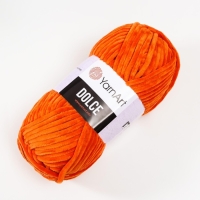 Пряжа "Dolce" 100% микрополиэстер 120м/100гр (778 рыжий) Пряжа "Dolce" 100% микрополиэстер 120м/100гр (778 рыжий)