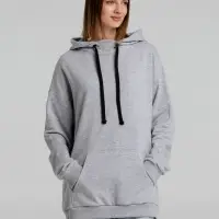 Худи оверсайз &laquo;Чистая соль&raquo;, серый меланж, размер XL/XXL (52-54)