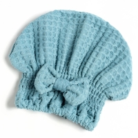 Набор для бани и ванной Этель &laquo;Вафля&raquo; полотенце 70*140 см+чалма 21*25 см, цв.синий