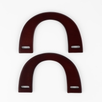 Ручки для сумки деревянные, 11,5 &times; 17 см, цвет коричневый