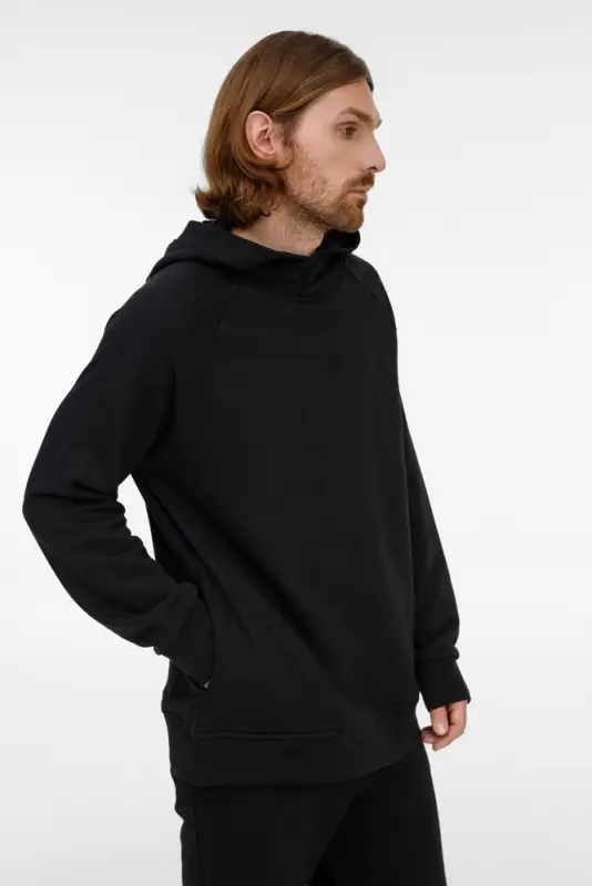 Худи унисекс H5, черное, размер XS/S