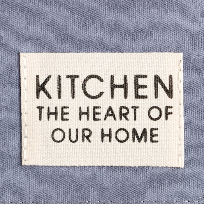 Дорожка на стол Этель Kitchen 40х150 +/-5 см, цв. синий, 100% хл, саржа 220 г/м2