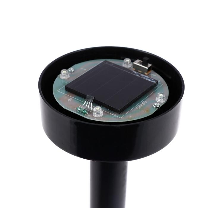 Садовый светильник на солнечной батарее &laquo;Средний шар&raquo;, 15 &times; 38 &times; 15 см, 4 LED, свечение белое