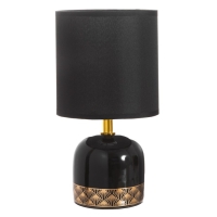 Лампа настольная "Иоланда" 1х40Вт Е14 черный 13х13х25см Лампа настольная "Иоланда" 1х40Вт Е14 черный 13х13х25см