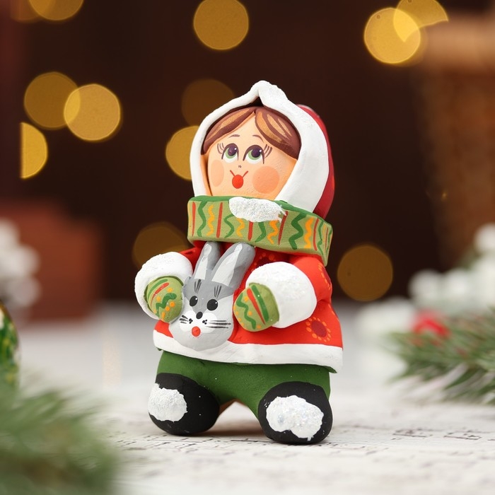 Ковровская игрушка-свисток Ковровская игрушка-свисток "Рождественские дети", керамика