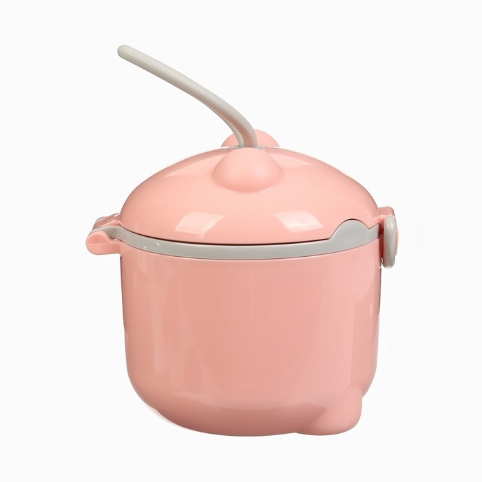 Контейнер для детского питания Мишка 1, 250 мл, цвет розовый Контейнер для детского питания Мишка 1, 250 мл, цвет розовый