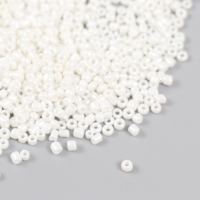 Бисер стекло 12/0 "Ультрабелый" металлик 450 гр