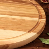 Менажница деревянная "Инь-Янь", с разделочной доской, d-30 см, массив ясеня Менажница деревянная "Инь-Янь", с разделочной доской, d-30 см, массив ясеня