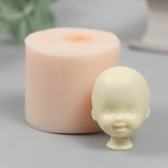 Молд силикон Молд силикон "Голова младенца" №15 2,5х2,5х3 см