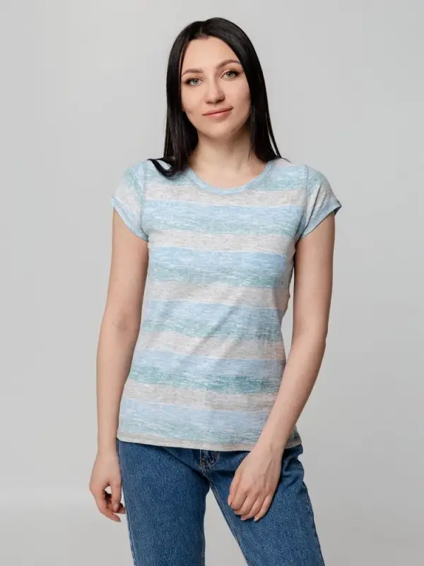 Футболка женская RAYET LADY двусторонняя, голубой/зеленый, размер XXL Футболка женская RAYET LADY двусторонняя, голубой/зеленый, размер XXL