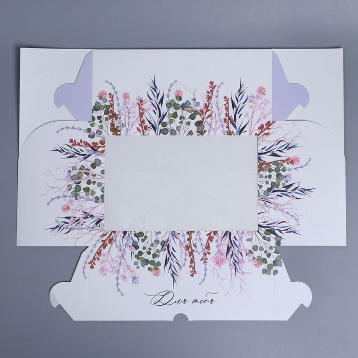 Коробка для капкейков, кондитерская упаковка с окном, 6 ячеек &laquo;Венок&raquo;, 25 х 17 х 10 см