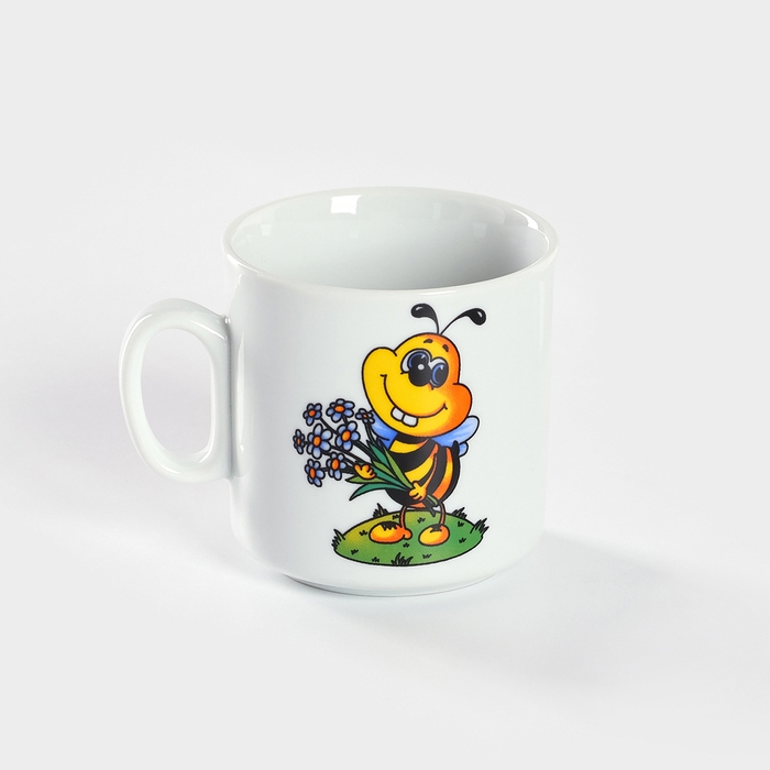 Кружка фарфоровая «Пчёлы», 200 мл, рисунок микс Кружка фарфоровая «Пчёлы», 200 мл, рисунок микс