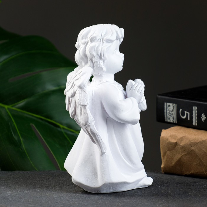 Фигура Фигура "Ангелочек со звездочкой" белый 11х8х15см