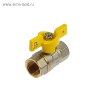 Кран шаровой газовый "СТМ" ГАЗ, PN10, внутренняя/внутренняя резьба 1/2", бабочка Кран шаровой газовый "СТМ" ГАЗ, PN10, внутренняя/внутренняя резьба 1/2", бабочка