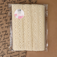 Кружево вязаное, 25 мм &times; 15 &plusmn; 1 м, цвет бежевый