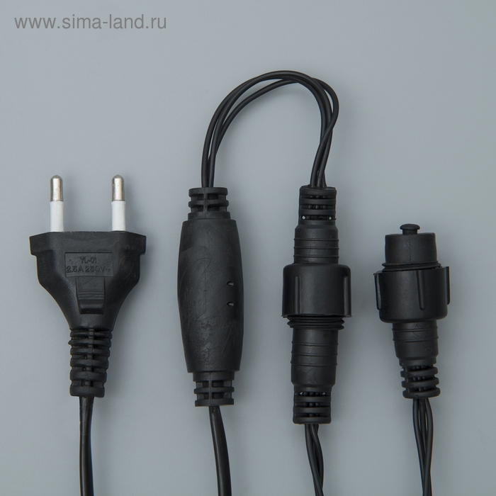 Гирлянда «Сеть» 2 × 3 м, IP44, УМС, тёмная нить, 384 LED, свечение тёплое белое, 220 В Гирлянда «Сеть» 2 × 3 м, IP44, УМС, тёмная нить, 384 LED, свечение тёплое белое, 220 В