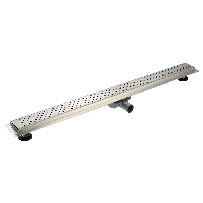 Трап ZEIN, c флaнцeм свободного вращения 360&deg;, 7х120 см, d=40/50 мм, нерж. сталь, сатин