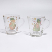 Набор стеклянных кружек "Змея", 2 шт Набор стеклянных кружек "Змея", 2 шт