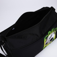 Сумка детская спортивная для мальчика «Футбол», 40х21х24 см, цвет чёрный Сумка детская спортивная для мальчика «Футбол», 40х21х24 см, цвет чёрный